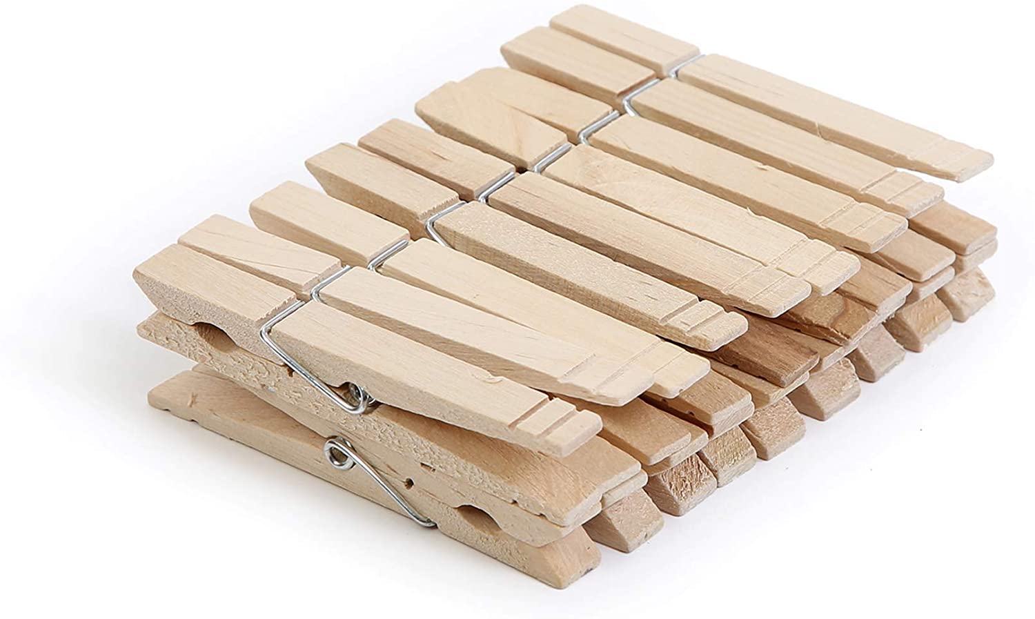 Pro-mart Heavy Duty 4 Coil Wooden Clothespins (18 Pack)