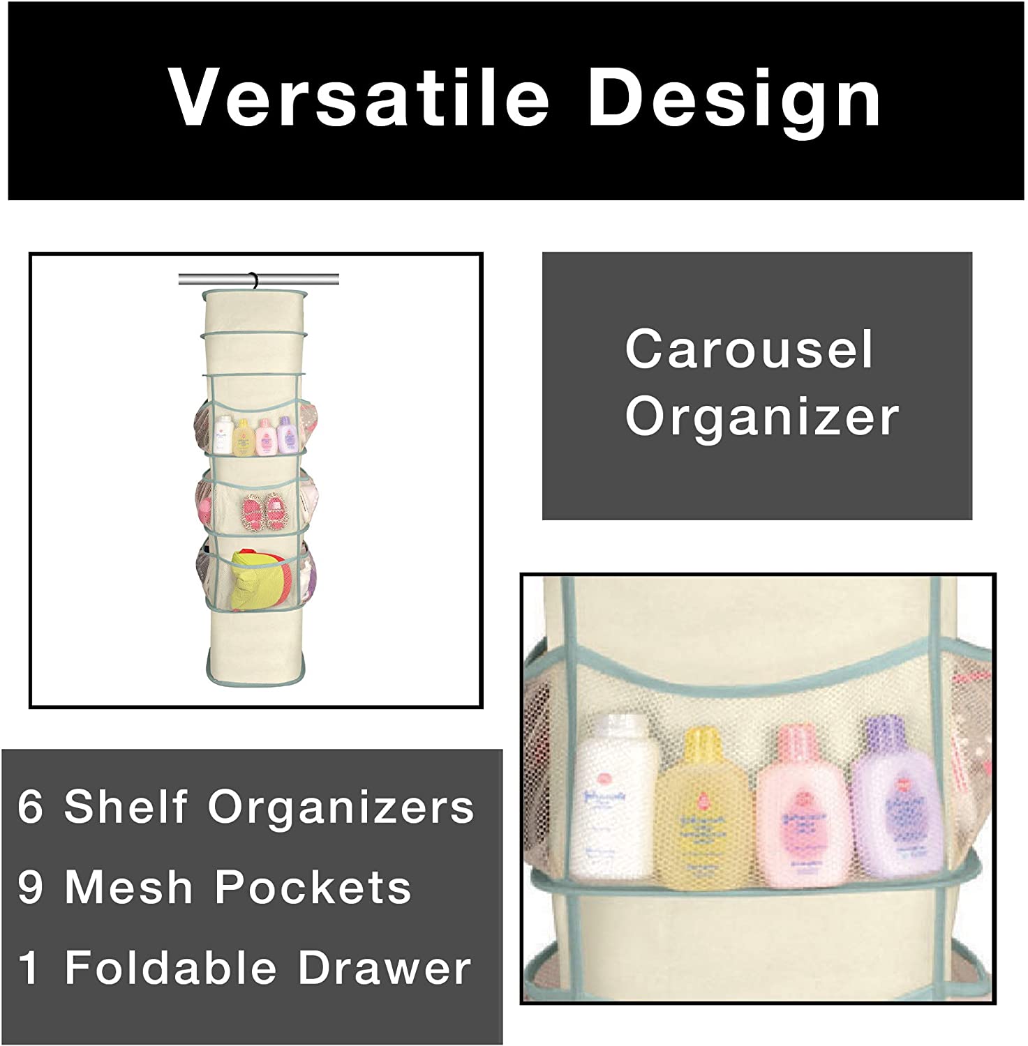 6-Pocket Smart Carousel Organizer - Smart Design® 5