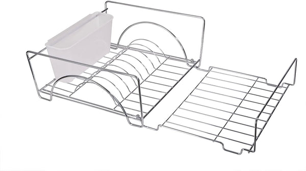 Expandable Dish Drainer Drying Rack with Cutlery Cup - Smart Design® 1