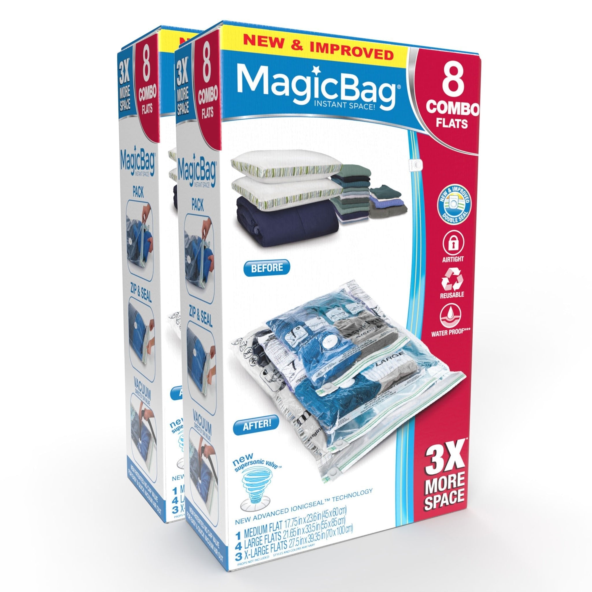 MagicBag Instant Space Saver Storage - Combo - Flat - Smart Design® 14