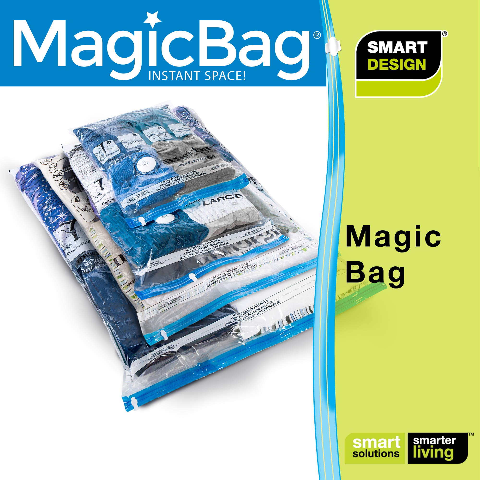 MagicBag Instant Space Saver Storage - Flat, Large - Heavy Duty - Smart Design® 8