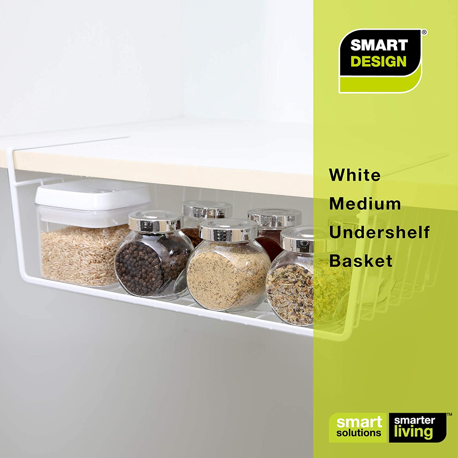 Medium Steel Undershelf Storage Basket - Smart Design® 4