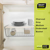Medium Steel Undershelf Storage Basket - Smart Design® 36