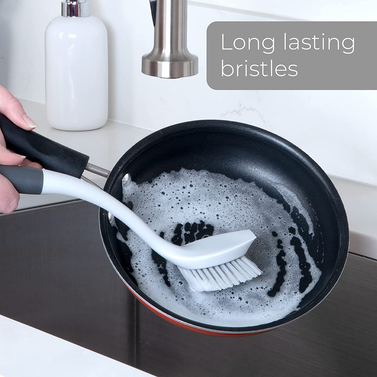 Scrub Brush with Scraper Tip - Smart Design® 2