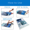 MagicBag™ Instant Space – 12 Jumbo Flat Vacuum-Seal Storage Bags