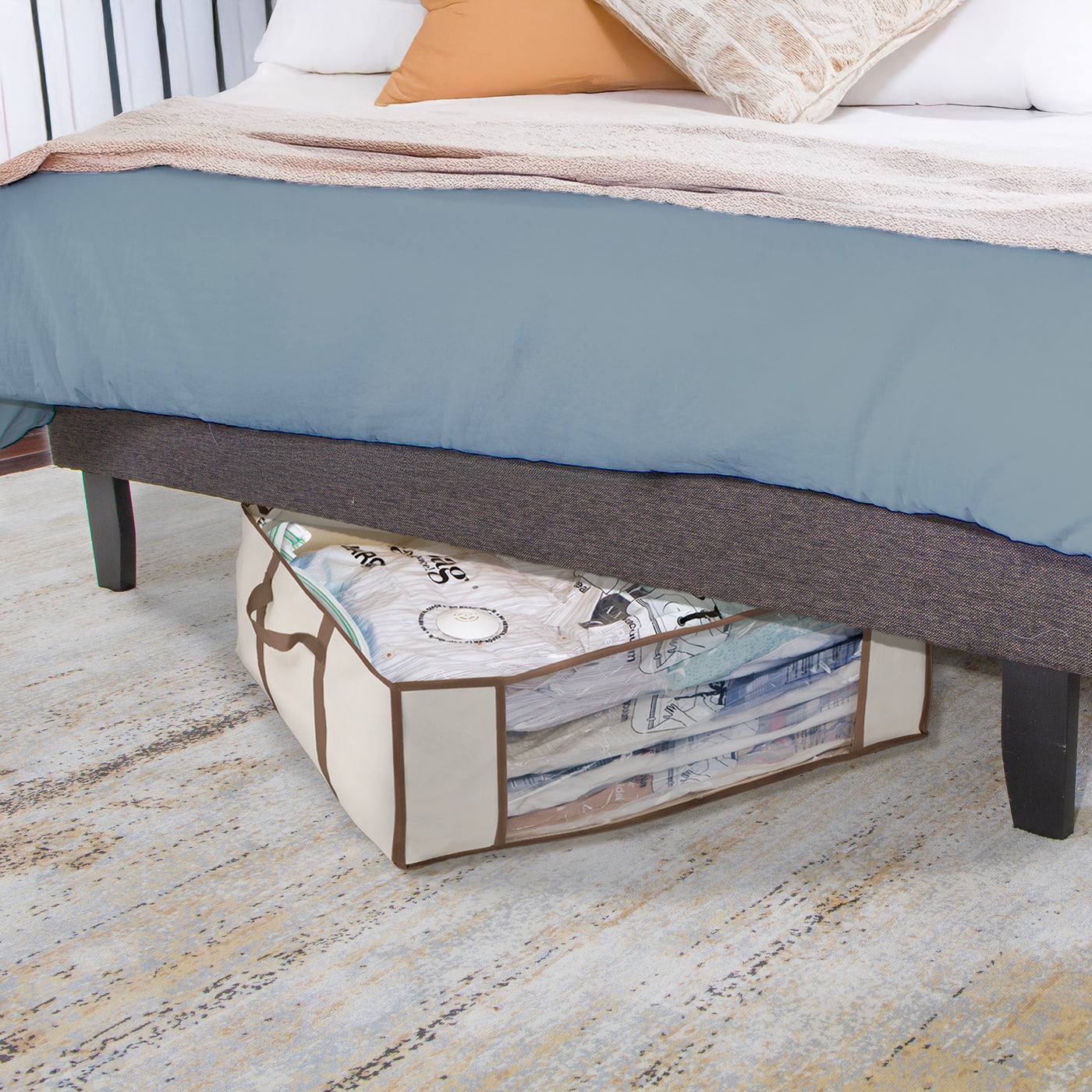 MagicBag™ Instant Space – 2 Jumbo Tote with 8 Large Flat Vacuum-Seal Storage Bags