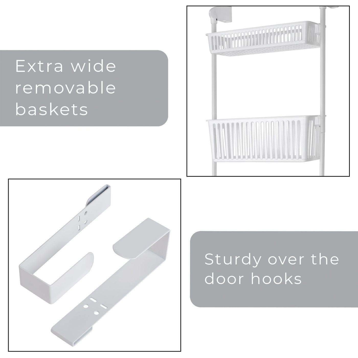6 - Tier Over The Door Pantry Organizer with 6 Full Baskets - Smart Design® 21