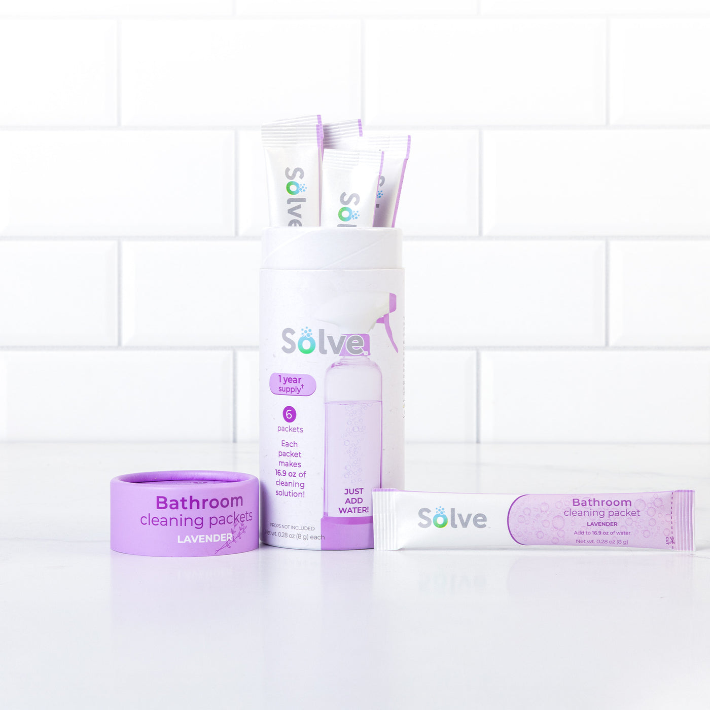 Solve™ Cleaning Packets – 6 Pack - Scented Collection