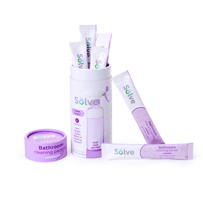 Solve™ Bottle, Cleaning Packets, & Cloth Cleaning Cloth Kit