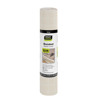 Bonded Grip Shelf Liner - 12 Inch x 10 Feet - Non - Adhesive - Smart Design® 25