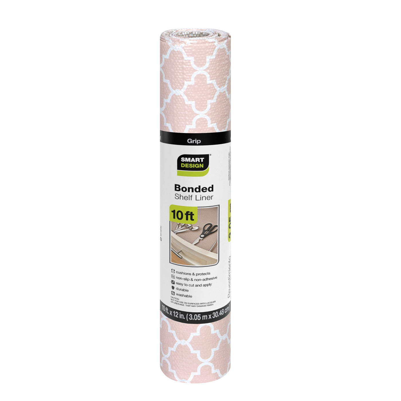 Bonded Grip Shelf Liner - 12 Inch x 10 Feet - Non - Adhesive - Smart Design® 37