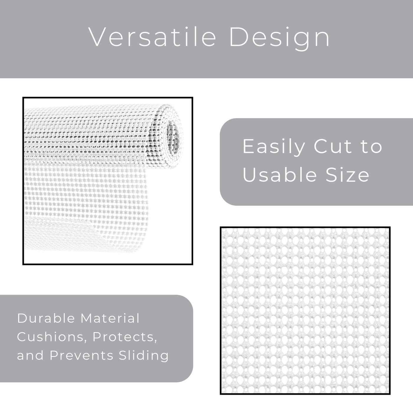 Classic Grip Shelf Liner - 12 Inch x 20 Feet - Smart Design® 4