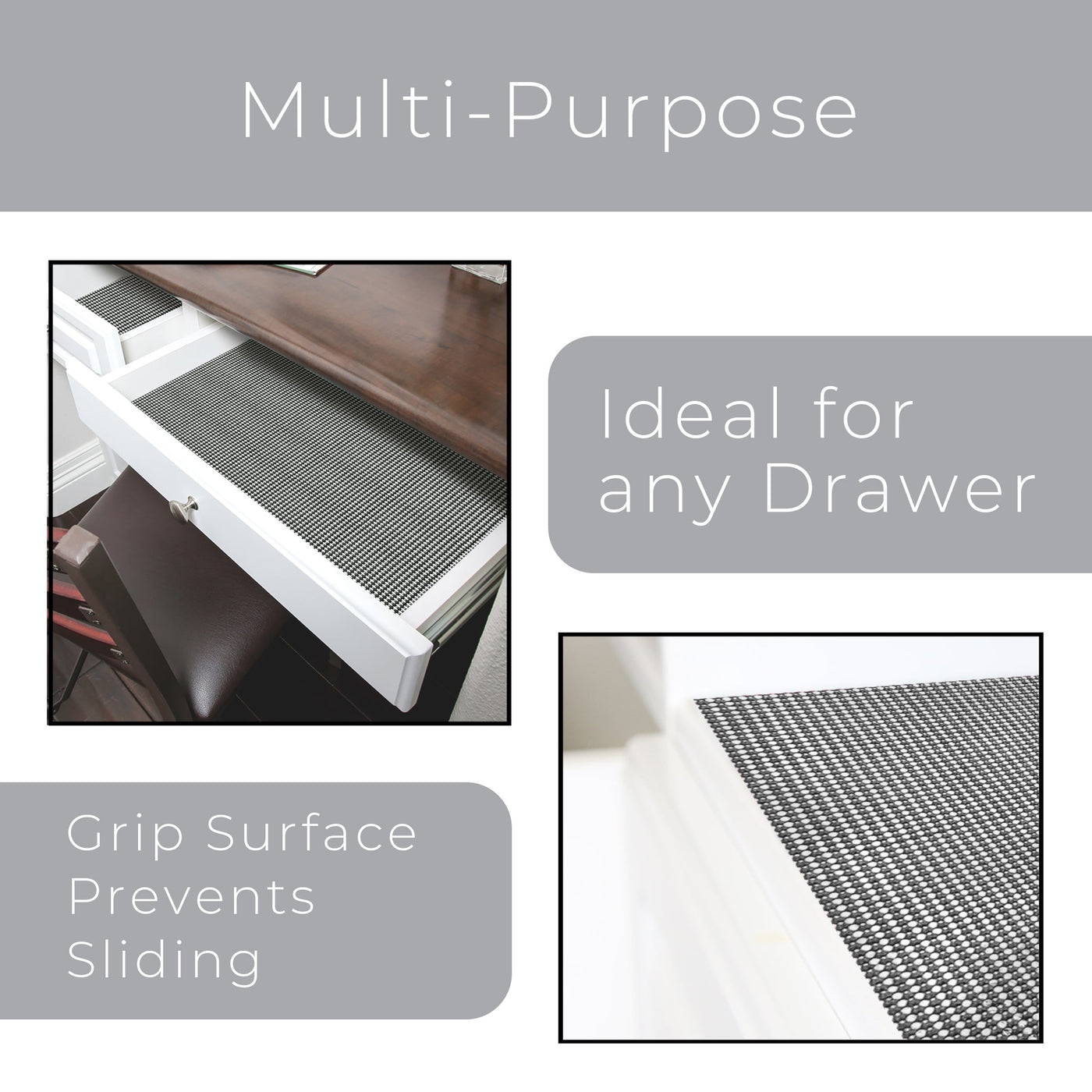 Classic Grip Shelf Liner - 12 Inch x 20 Feet - Smart Design® 11