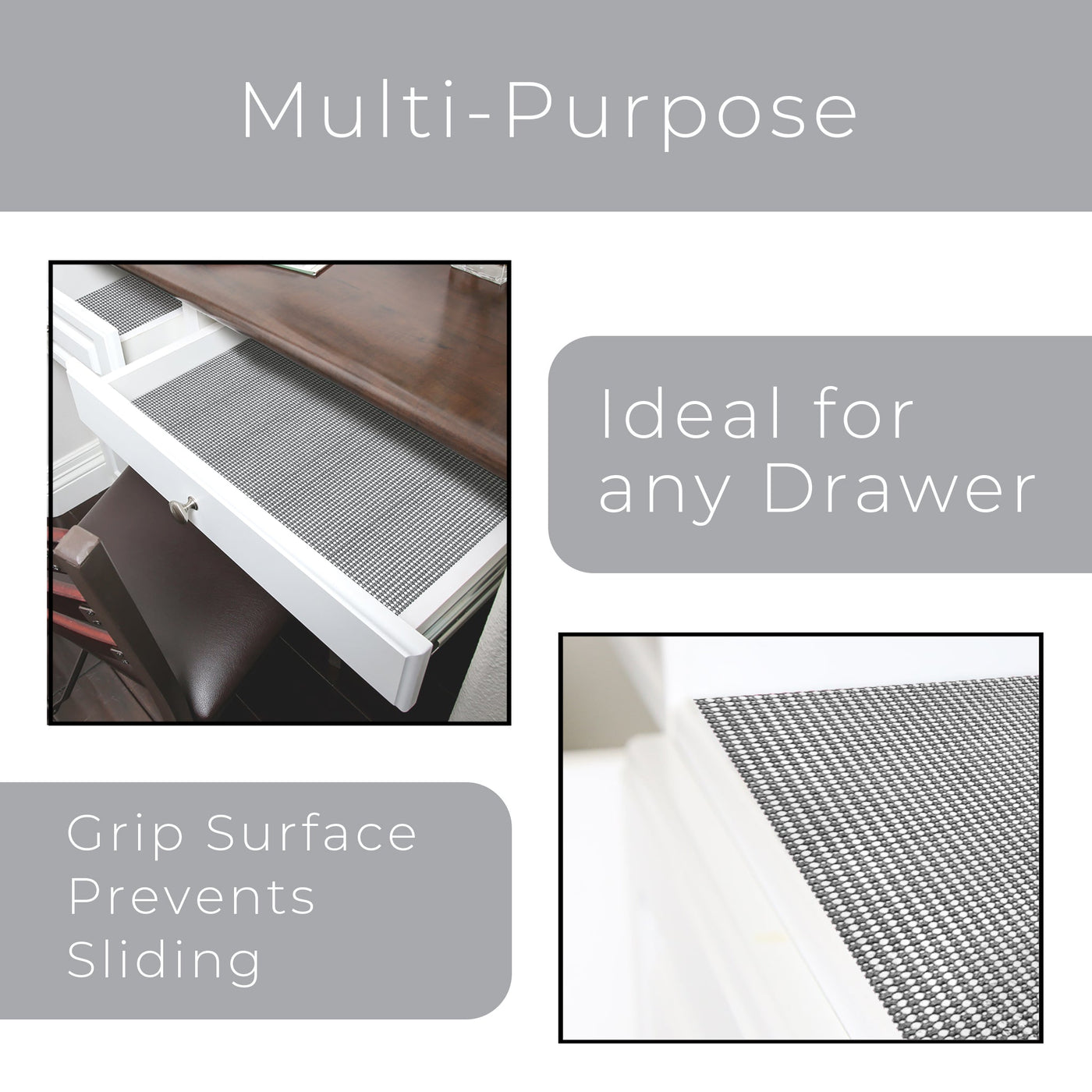 Classic Grip Shelf Liner - 12 Inch x 20 Feet - Smart Design® 22