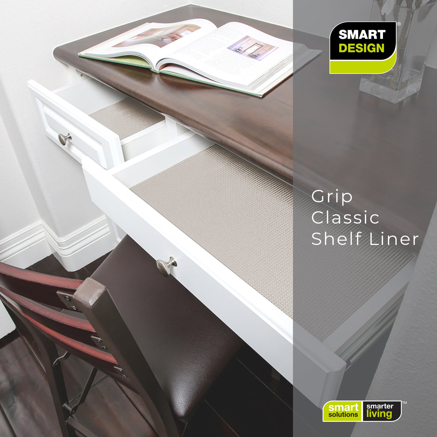 Classic Grip Shelf Liner - 12" x 10' - Smart Design® 41