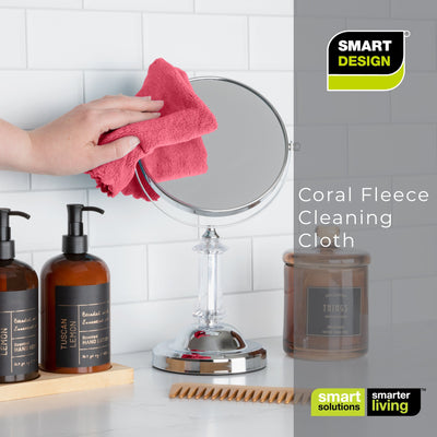 Coral - Fleece Cleaning Cloth - Set of 6 - 12 x 12 inches - Smart Design® 8