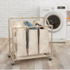 Deluxe 3-Compartment Rolling Laundry Sorter - Smart Design® 4