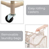 Deluxe 3-Compartment Rolling Laundry Sorter - Smart Design® 5