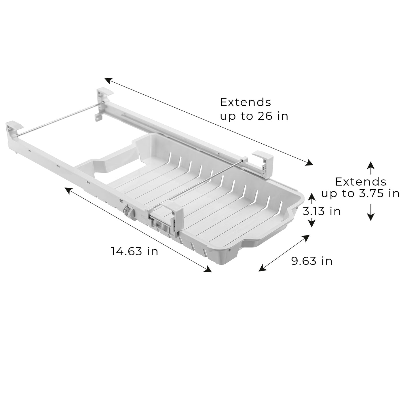 Hanging Zip Bag Pull - Out Refrigerator Drawer Organizer - Smart Design® 3