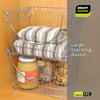Large Metal Wire Stacking Baskets with Handles - Smart Design® 4