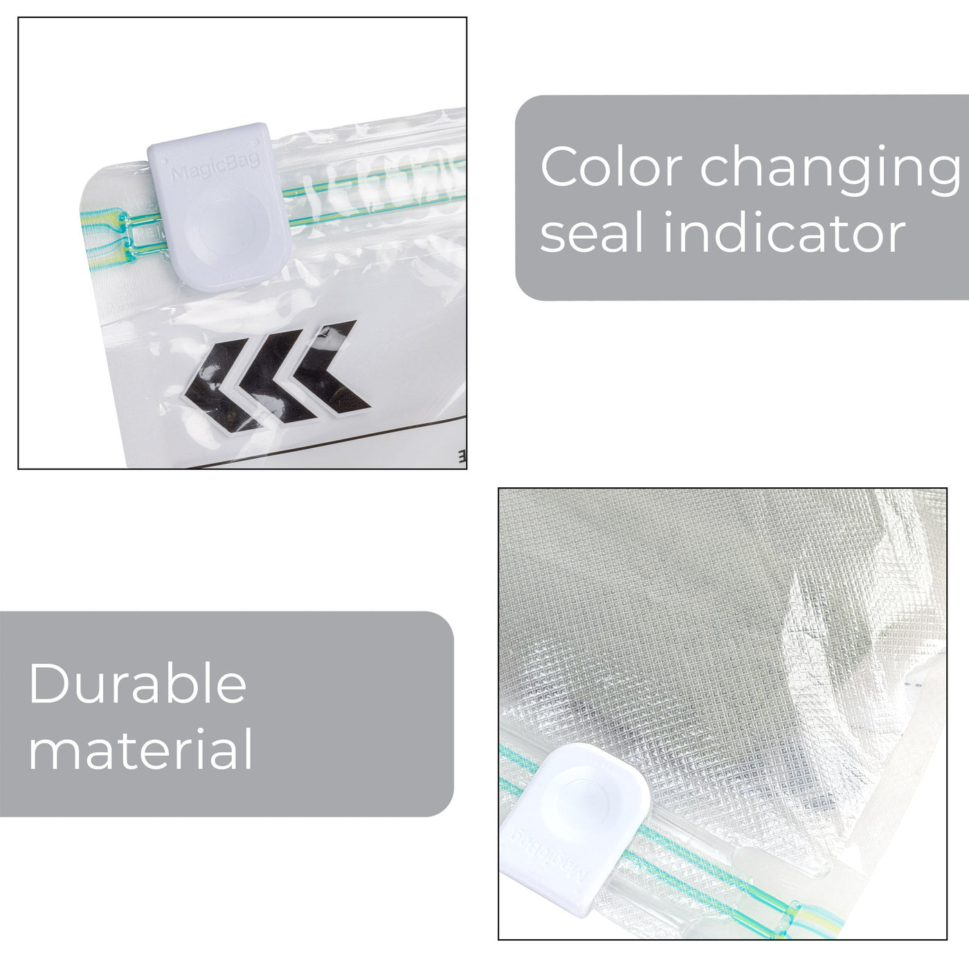 MagicBag™ by Smart Design Flat X - Large Vacuum Sealed Closet Organizers, Clear, 16 Pack - Smart Design® 4