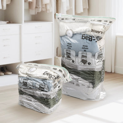 MagicBag™ by Smart Design X - Large Cube Vacuum Sealed Closet Organizers, Clear, 12 Pack - Smart Design® 3