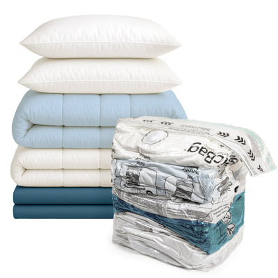 MagicBag™ by Smart Design X - Large Cube Vacuum Sealed Closet Organizers, Clear, 12 Pack - Smart Design® 6