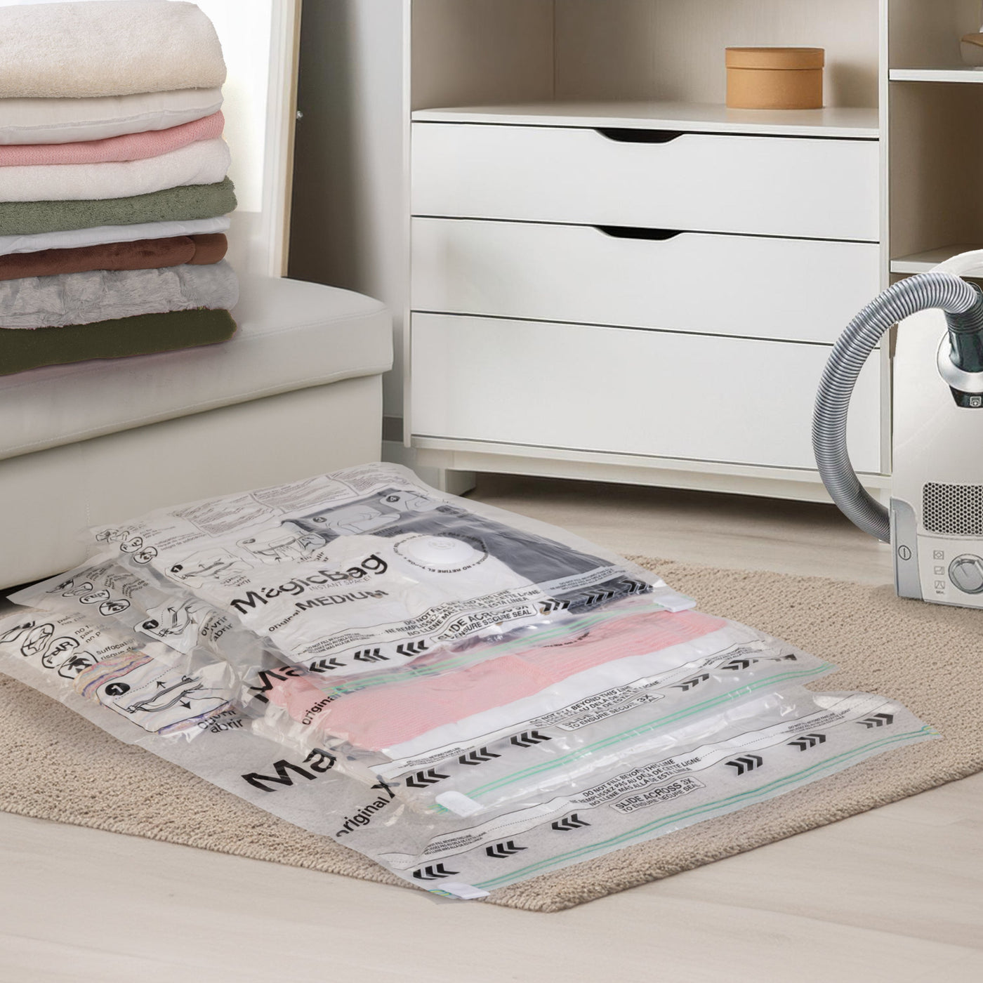 MagicBag Instant Space Saver Storage - Combo - Flat - Smart Design® 4