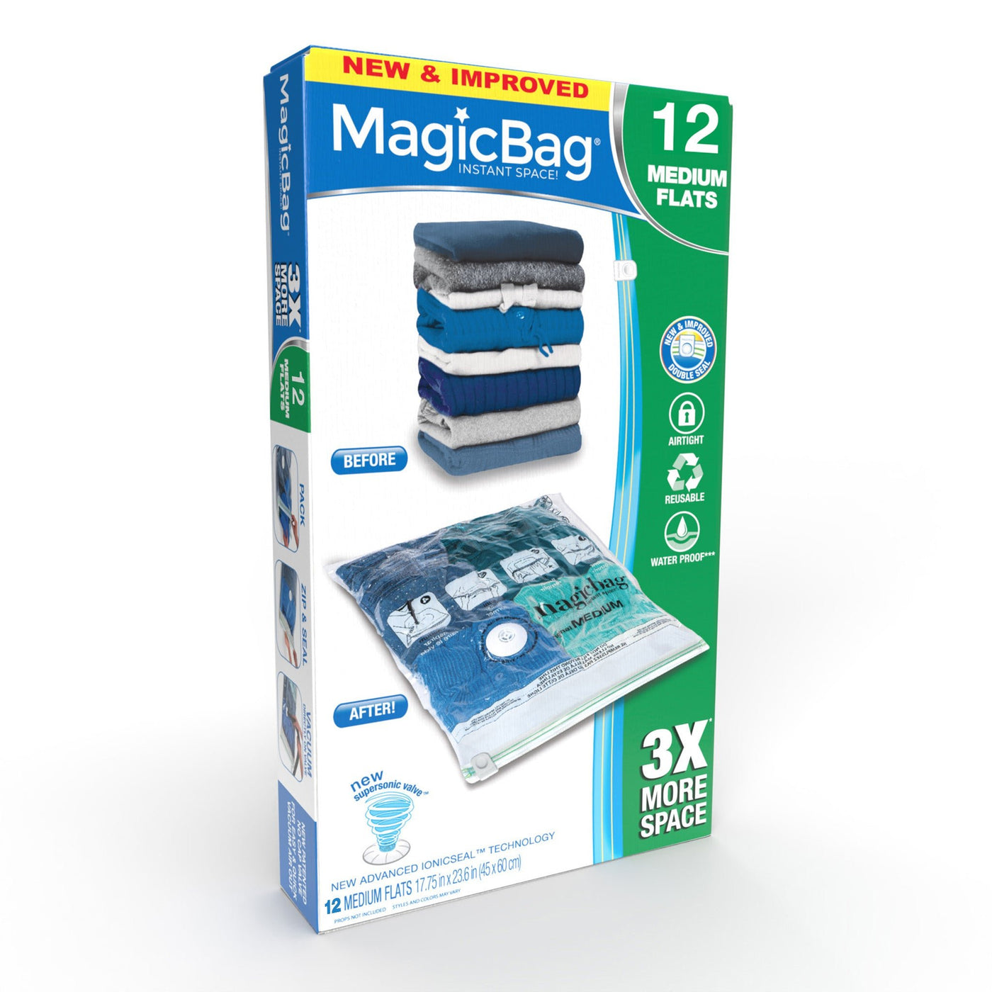 MagicBag Instant Space Saver Storage - Flat, Medium - Smart Design® 9