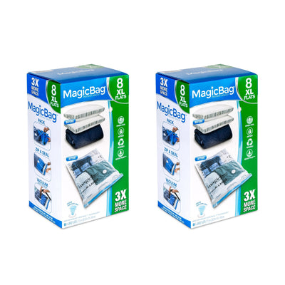 MagicBag™ Instant Space –X - Large Flat Set Vacuum - Seal Storage Bags - Smart Design® 2