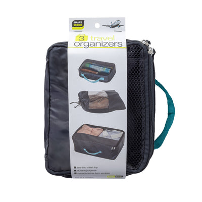 Mesh Travel, Shoe, & Cosmetic Bag - 3 Piece Set - Smart Design® 7