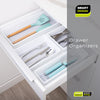 Plastic Drawer Organizer - BPA Free - 16 x 6.75 Inch - White - Smart Design® 8