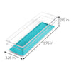 Plastic Drawer Organizer – BPA Free – 9" x 3" – Clear - Smart Design® 12