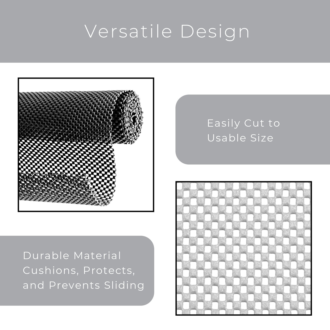 Premium Grip Shelf Liner - 12 Inch x 20 Feet - Smart Design® 4