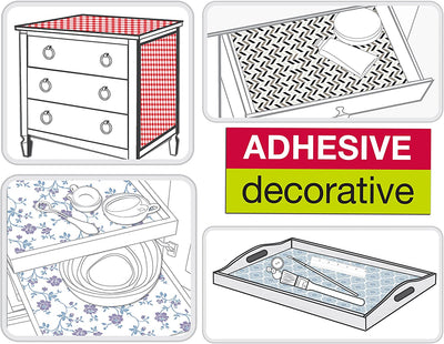 Shelf Liner Adhesive - (18 Inch x 20 Feet) - Drawer Cabinet Paper [Diamond Granite] - Smart Design® 3