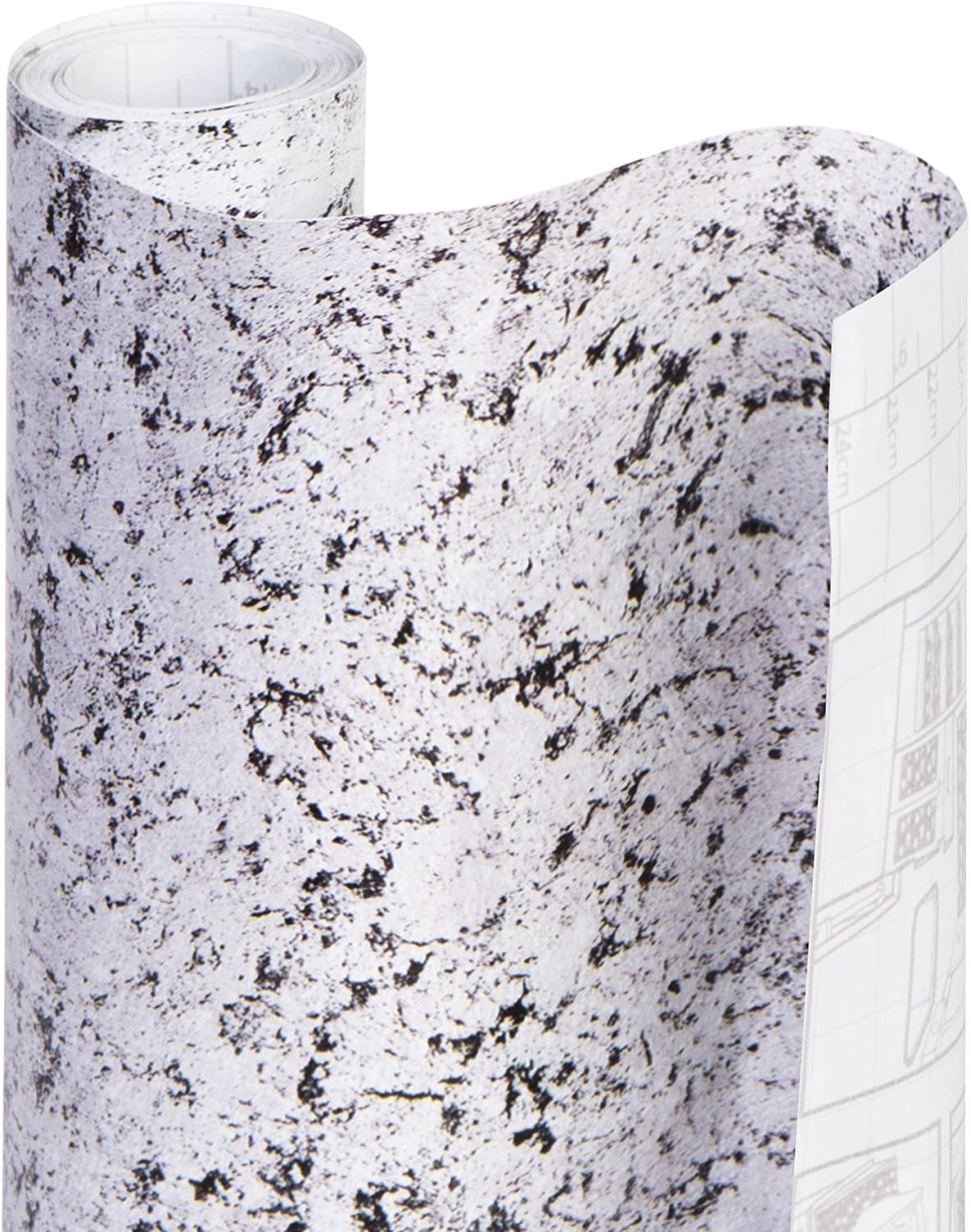 Shelf Liner Adhesive - (18 Inch x 20 Feet) - Drawer Cabinet Paper [Diamond Granite] - Smart Design® 4