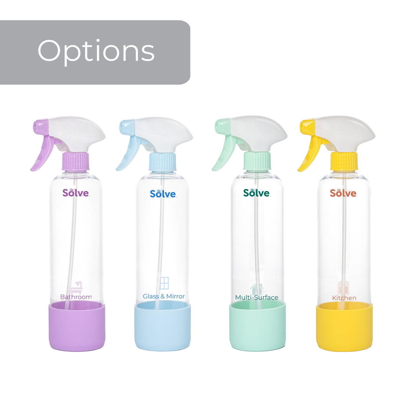 Smart Design 2 - Pack Reusable Spray Bottles - 16.9 oz / 500 ml - Smart Design® 7