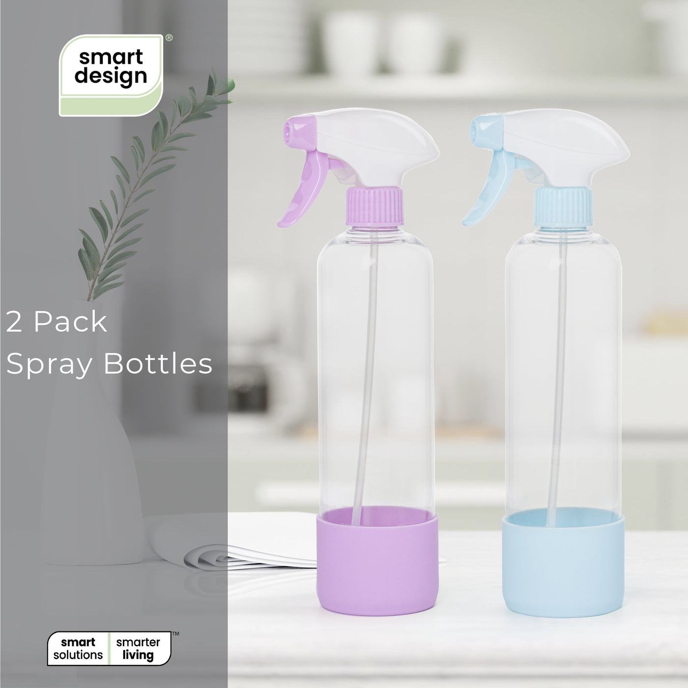 Smart Design 2 - Pack Reusable Spray Bottles - 16.9 oz / 500 ml - Smart Design® 14