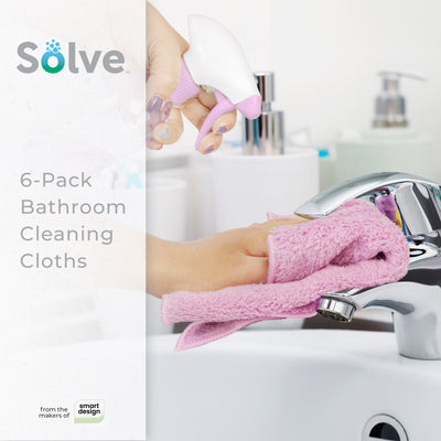 Solve Bathroom Cleaning Cloths – Set of 6 - Smart Design® 8