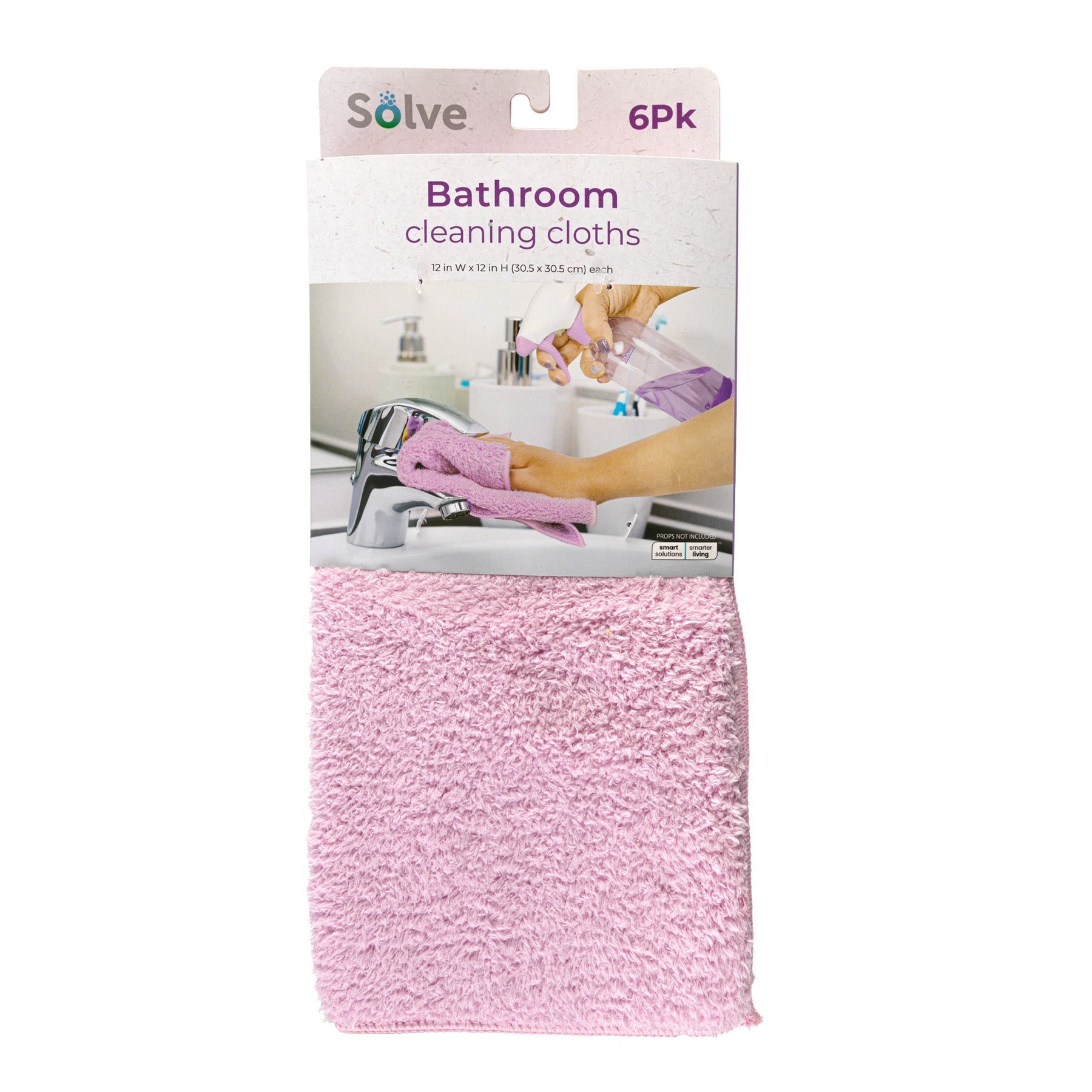 Smart Design Rags Solve™ Bathroom Cleaning Cloths – Set of 6 – Smart Design®