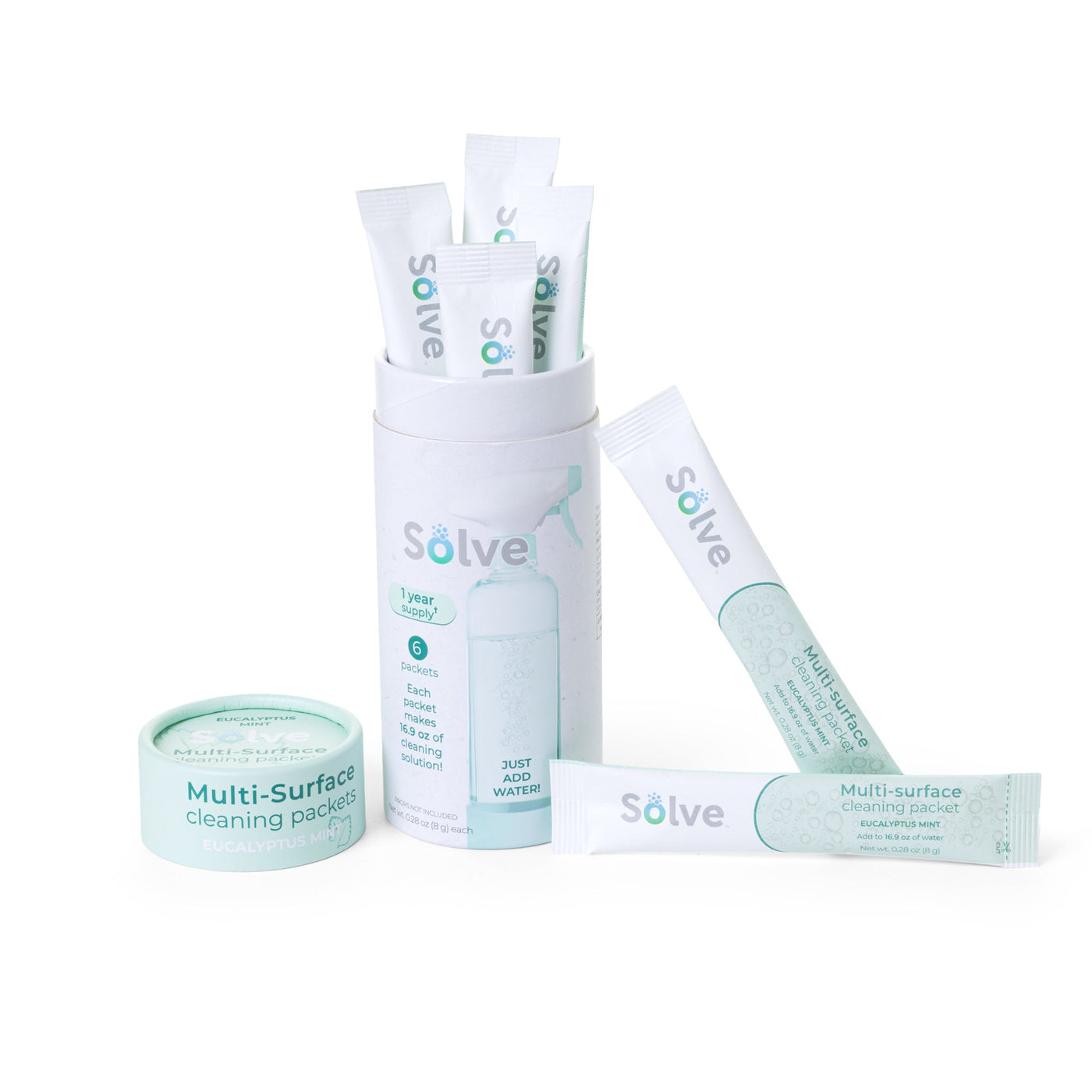Solve™ Bottle, Cleaning Packets, & Cloth Cleaning Cloth Kit - Smart Design® 2