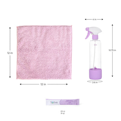 Solve™ Bottle, Cleaning Packets, & Cloth Cleaning Cloth Kit - Smart Design® 17