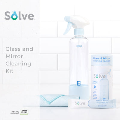 Solve™ Bottle, Cleaning Packets, & Cloth Cleaning Cloth Kit - Smart Design® 31