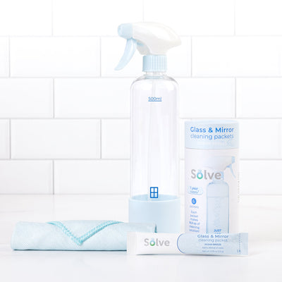 Solve™ Bottle, Cleaning Packets, & Cloth Cleaning Cloth Kit - Smart Design® 23
