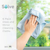 Solve Glass & Mirror Cleaning Cloths – Set of 6 - Smart Design® 7