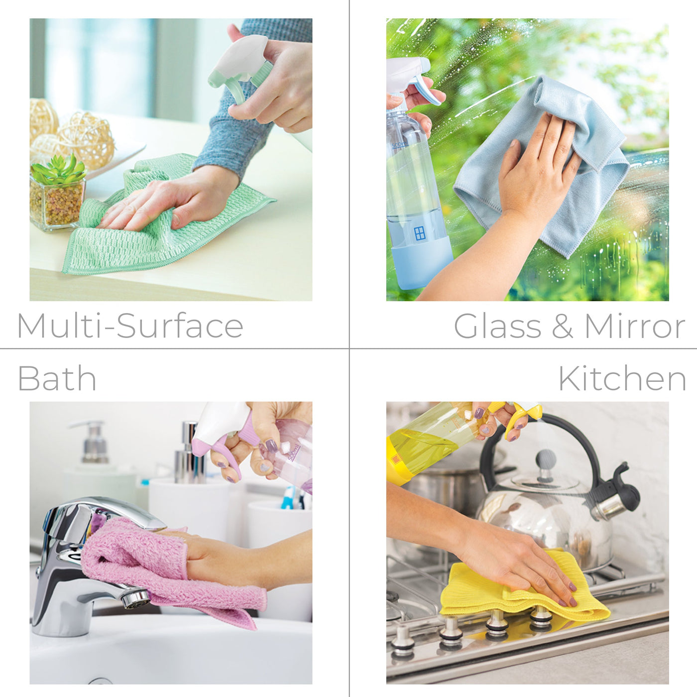 Solve Household Cleaning Cloths - Set of 8 - Smart Design® 10