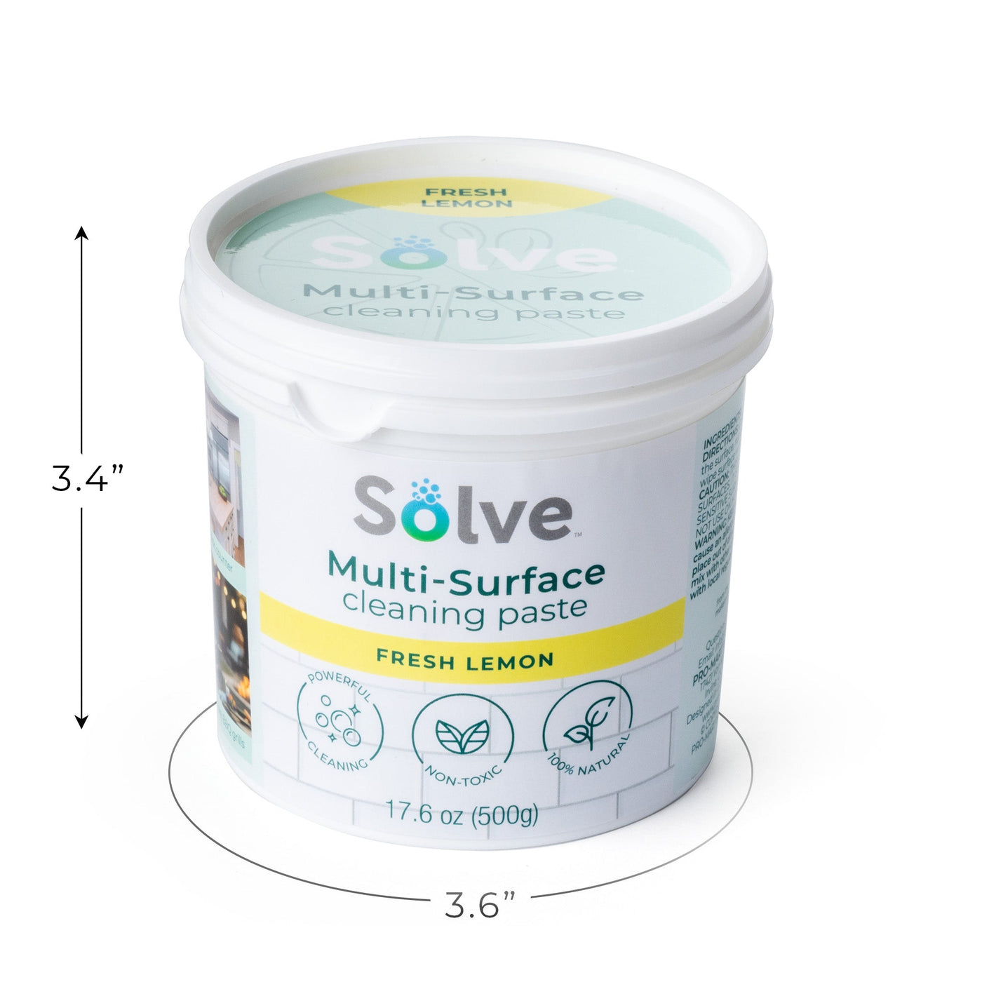 Solve Multi - Surface Cleaning Paste – Fresh Lemon Scent - Smart Design® 4