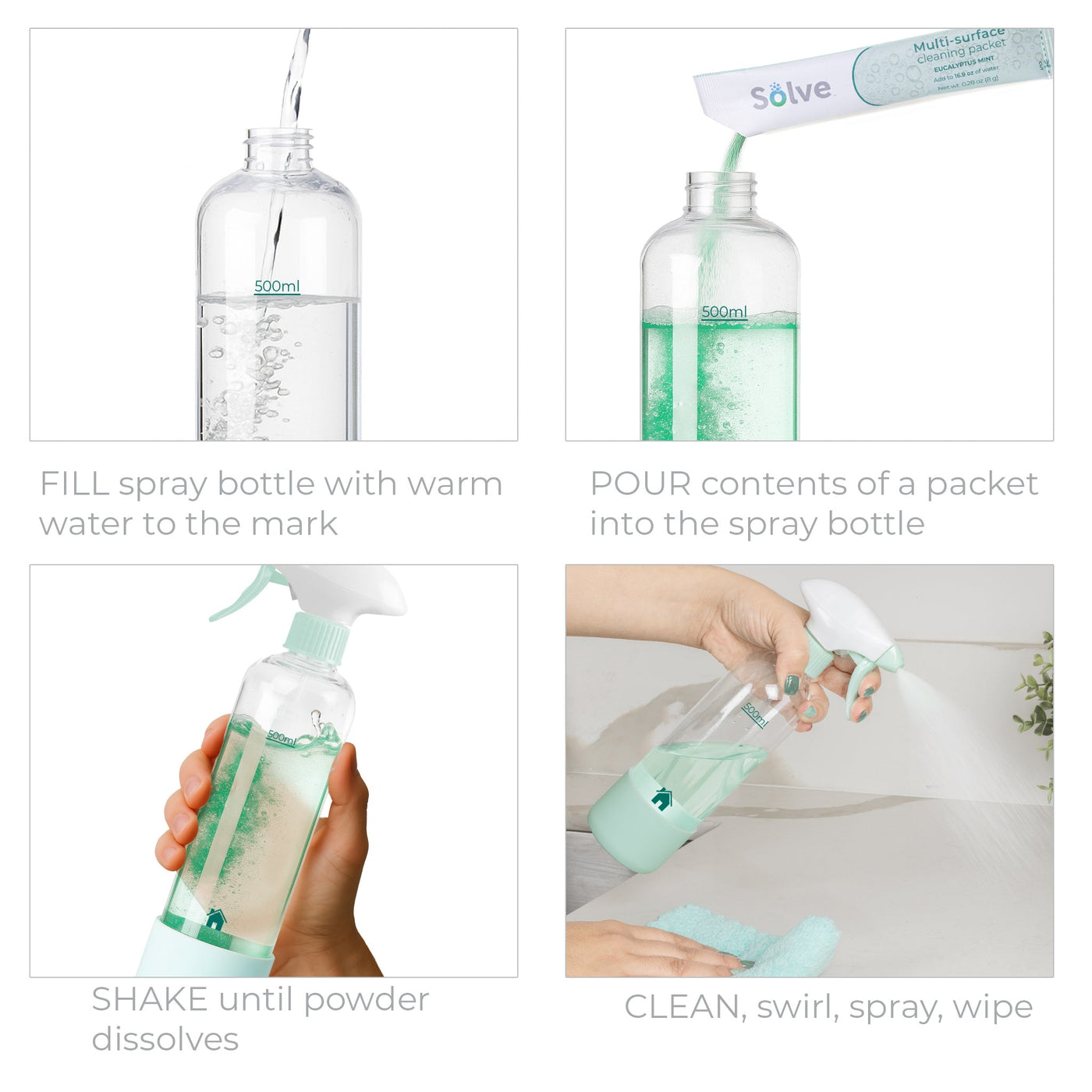 Solve™ Packet & Bottle Cleaning Kits - Smart Design® 8