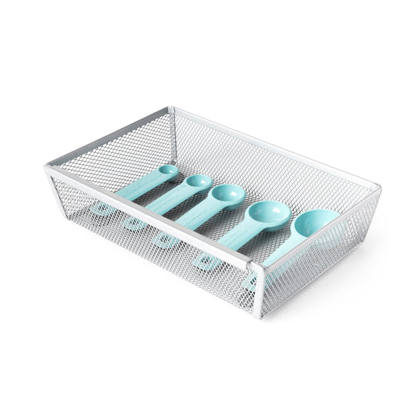 Steel Mesh Drawer Organizer with Interlocking Ends – 9" x 6" - Smart Design® 2