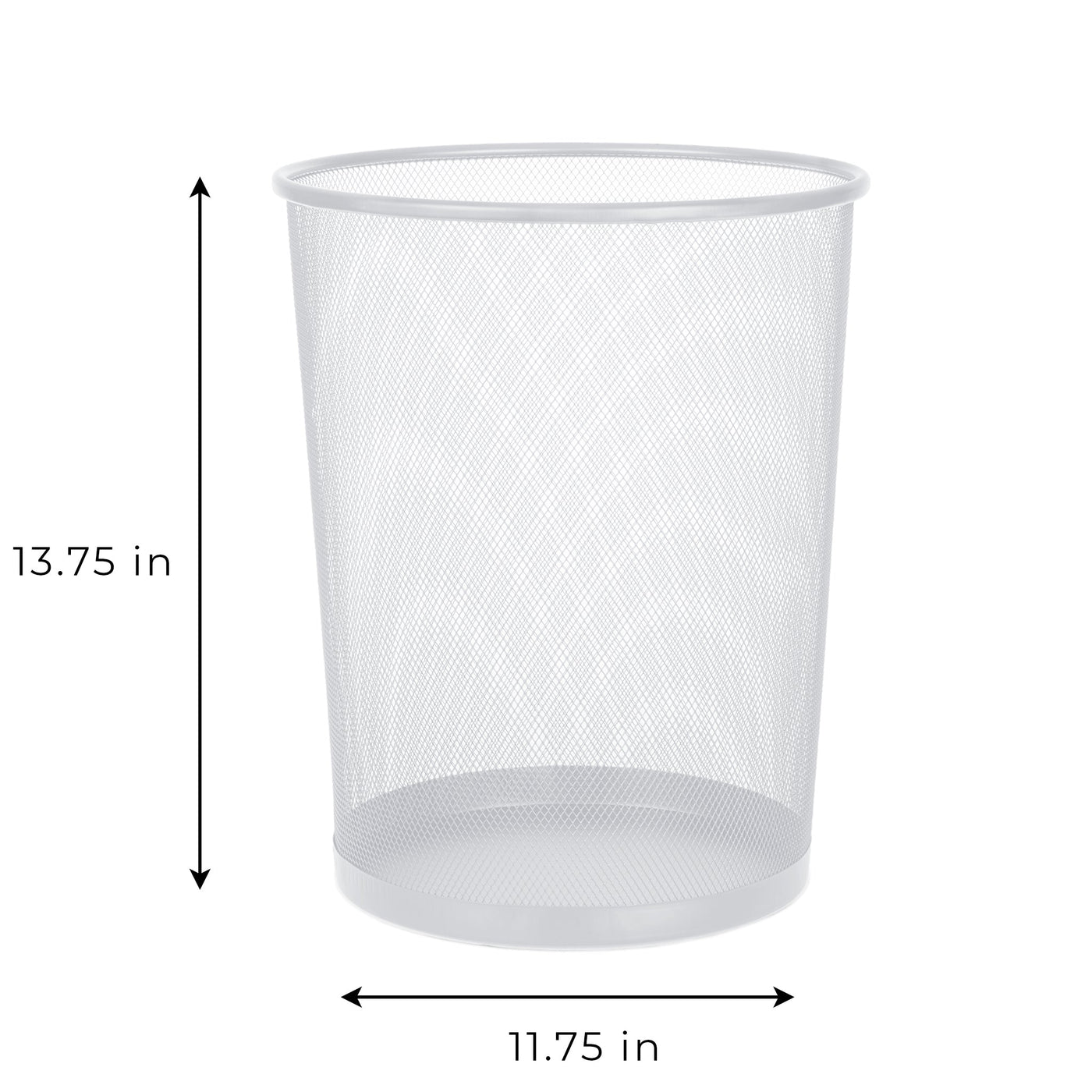 Steel Metal Mesh Waste Basket - Smart Design® 3